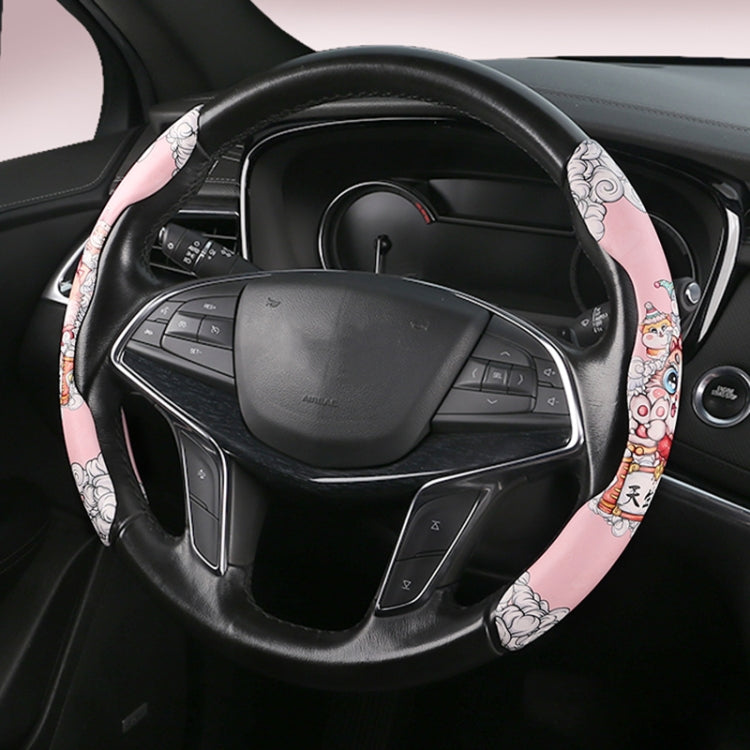 Car Universal China-Chic Relief Steering Wheel Cover (A Born Beauty) - Steering Wheel Accessories by buy2fix | Online Shopping UK | buy2fix