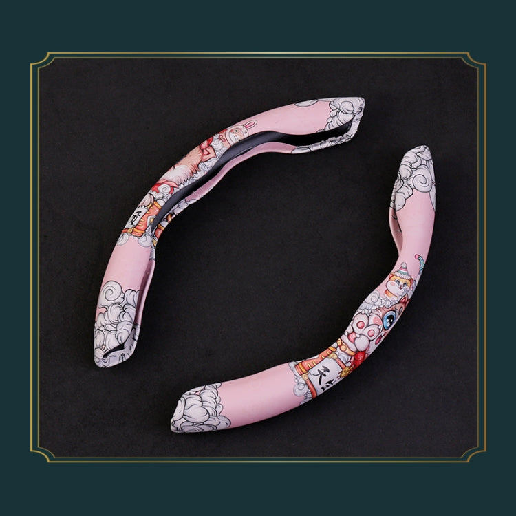 Car Universal China-Chic Relief Steering Wheel Cover (A Born Beauty) - Steering Wheel Accessories by buy2fix | Online Shopping UK | buy2fix