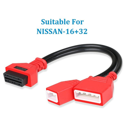 16 + 32 Pin External Thread to OBD2 Extension Cable for Nissan Sylphy - Cables & Connectors by buy2fix | Online Shopping UK | buy2fix