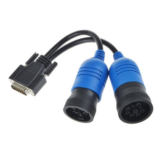 For Nexiq Pn 405048 6 and 9Pin Y Deutsch Cummins Adapter Truck Diagnose Cable - Cables & Connectors by buy2fix | Online Shopping UK | buy2fix