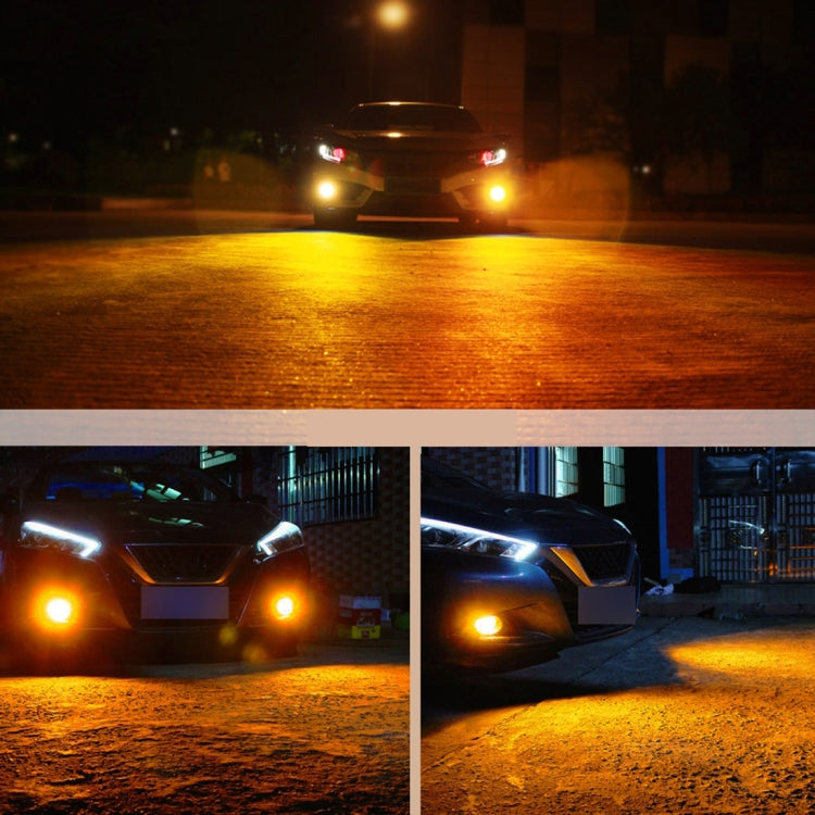 1 Pair H3 DC12V / 5W Car LED Fog Light with 42LEDs SMD-2016 Lamp Beads (Yellow Light) - Fog / Driving Lights by buy2fix | Online Shopping UK | buy2fix