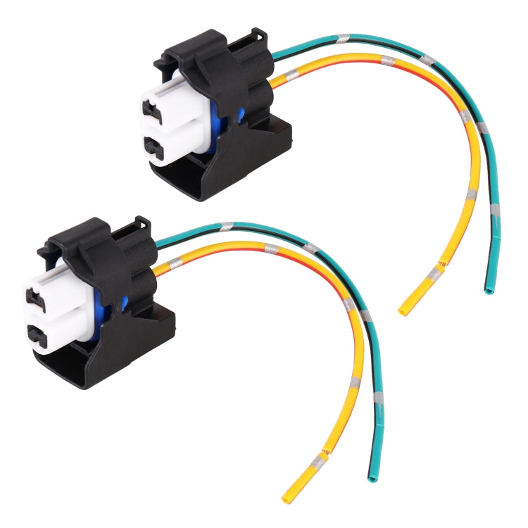 1 Pair Car H11 Bulb Holder Base Female Socket with Cable for Ford - Wires by buy2fix | Online Shopping UK | buy2fix