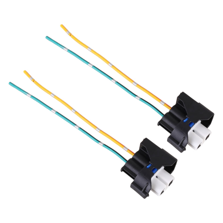 1 Pair Car H11 Bulb Holder Base Female Socket with Cable for Ford - Wires by buy2fix | Online Shopping UK | buy2fix