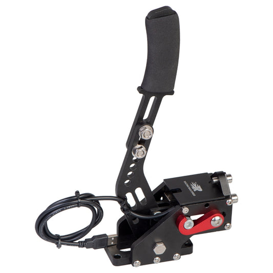 Modified Analog Linear 14bit USB Racing Game PC Drifting Handbrake for Win System, with Support Plate by buy2fix