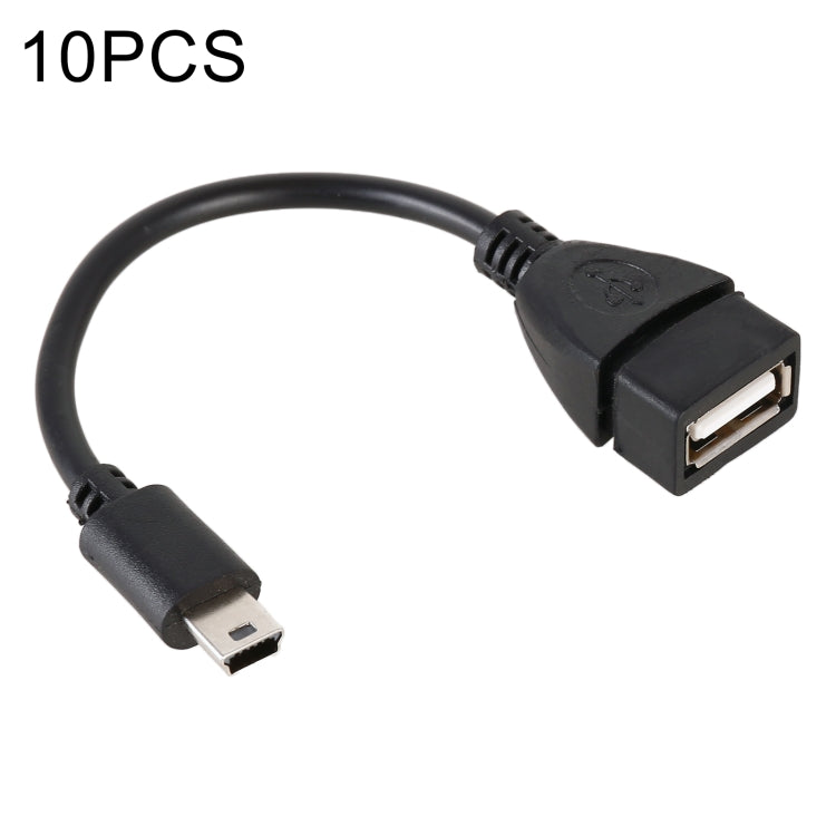 10 PCS Car OTG Head to USB Cable, Cable Length: 10cm - Terminal connectors by buy2fix | Online Shopping UK | buy2fix