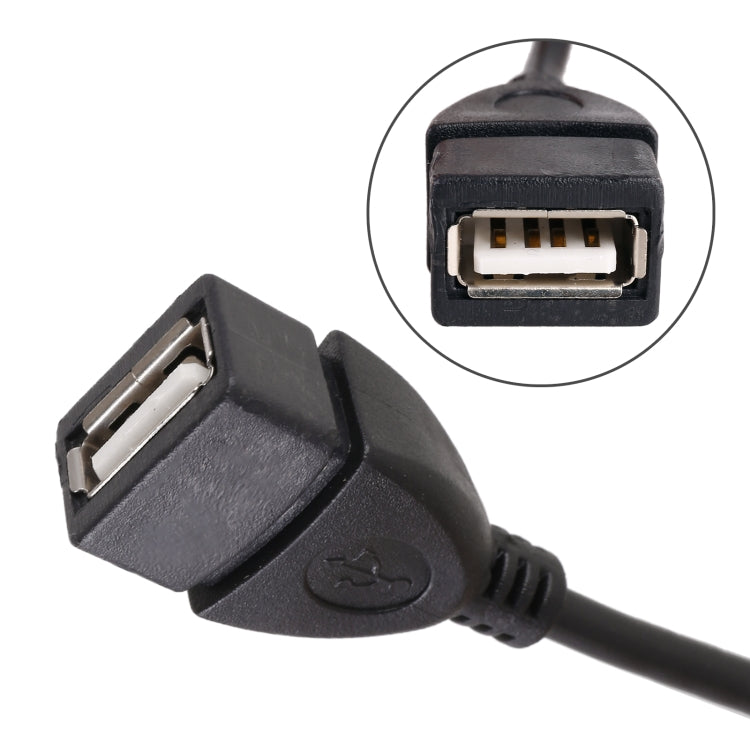 10 PCS Car OTG Head to USB Cable, Cable Length: 10cm - Terminal connectors by buy2fix | Online Shopping UK | buy2fix