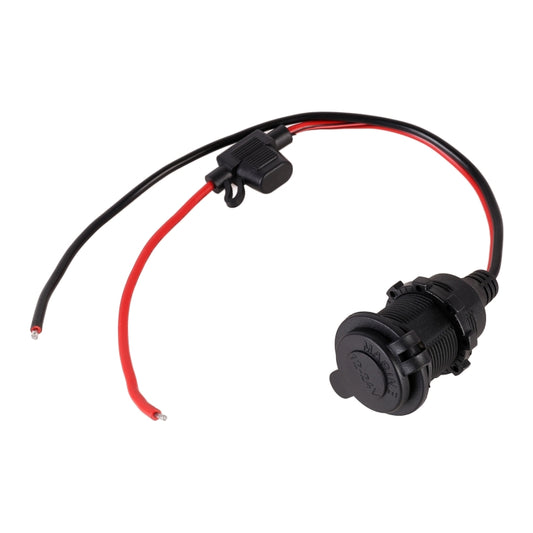 Car Cigarette Lighter Female Socket Plug Connector with Cover - Terminal connectors by buy2fix | Online Shopping UK | buy2fix