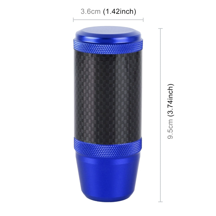 Universal Car Carbon Fiber Metal Gear Shift Knob (Blue) - Shift Knob by buy2fix | Online Shopping UK | buy2fix