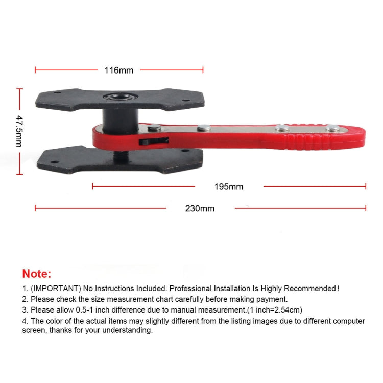 Car Ratchet Brake Piston Spreader Caliper Pad (Red) - Others by buy2fix | Online Shopping UK | buy2fix