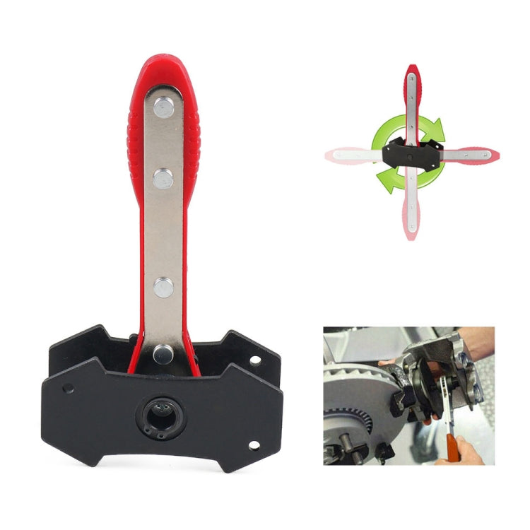 Car Ratchet Brake Piston Spreader Caliper Pad (Red) - Others by buy2fix | Online Shopping UK | buy2fix