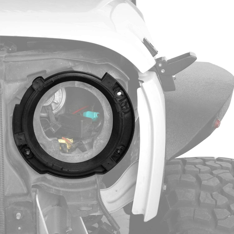 1 Pair 7 inch Headlight Plastic Inside Bracket for Jeep Wrangler JK 2007-2017 - Car Light Accessories by buy2fix | Online Shopping UK | buy2fix