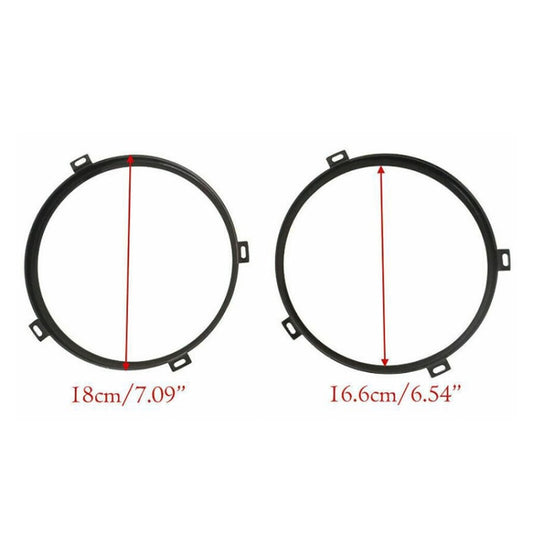 1 Pair 7 inch Headlight Metal Outside Bracket for Jeep Wrangler JK 2007-2017 - Car Light Accessories by buy2fix | Online Shopping UK | buy2fix