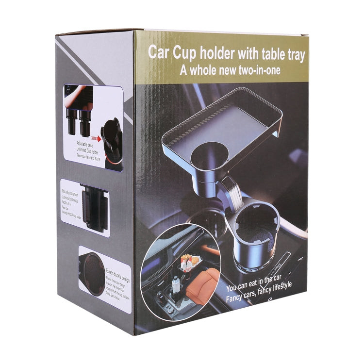 Car 360 Degree Rotation Water Cup Holder Multi-functional Dining Table by buy2fix