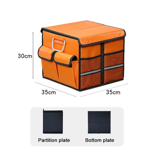 Car Trunk Foldable Storage Box, Capacity: 36L (Orange) by buy2fix