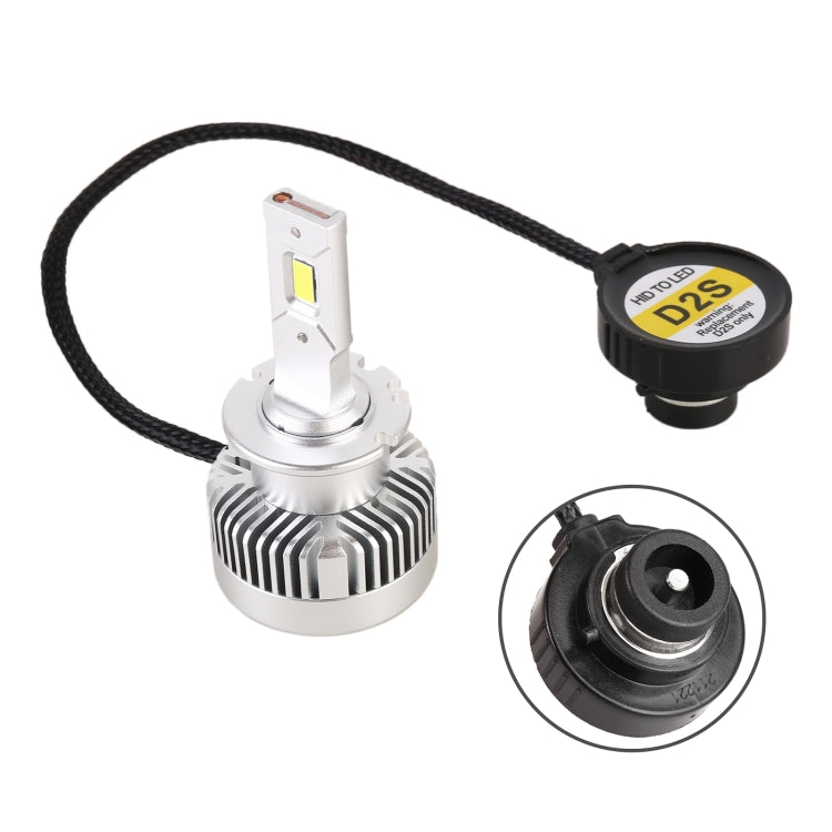 1 Pair D Series D2S Car HID Ballast to LED Headlight DC12V 35W 6000K 7000LM, CSP Lamp Bead - LED Headlamps by buy2fix | Online Shopping UK | buy2fix