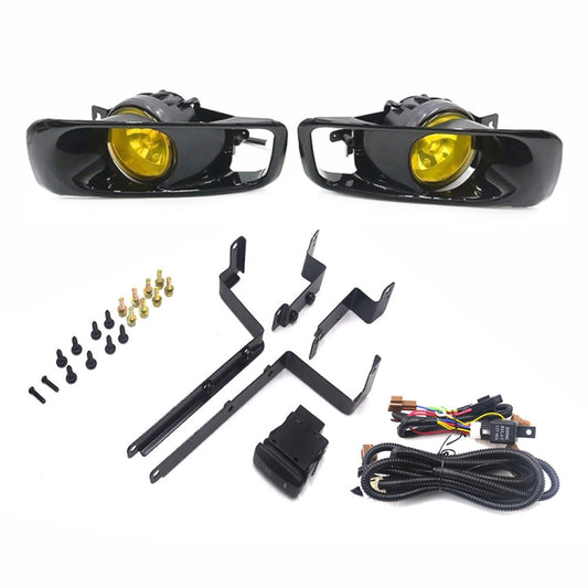 1 Pair Car Modified Front Fog Light for Honda Civic 1999-2000 (Yellow Light) - Fog / Driving Lights by buy2fix | Online Shopping UK | buy2fix