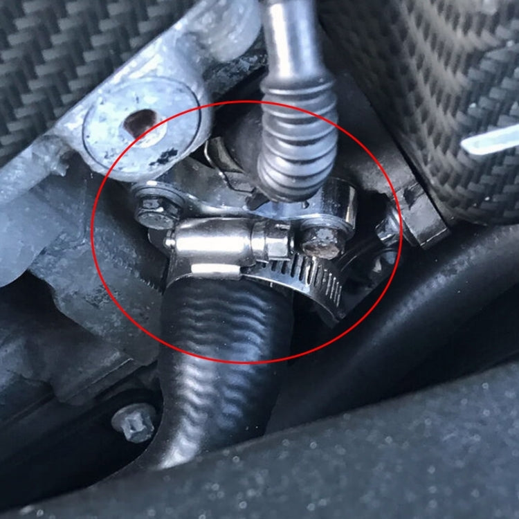 Car Water Hose Joint Pipe Adaptor with Clamps 11537541992 for BMW 335i (Black) by buy2fix