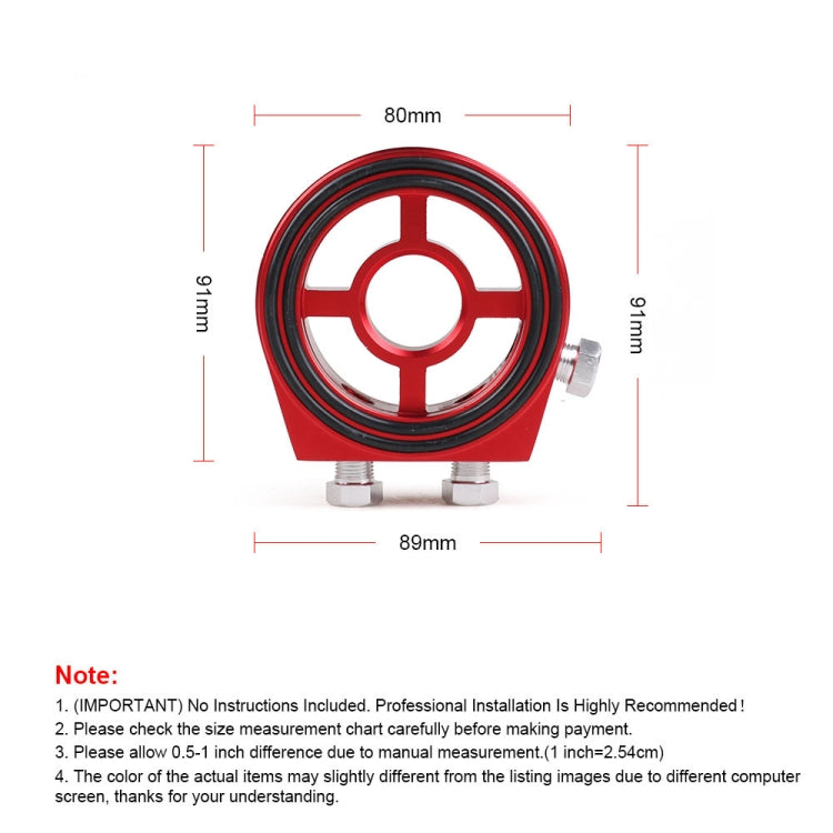 Car Modification Oil Temperature and Oil Pressure Gauge Adapter (Black) - Engine Fittings by buy2fix | Online Shopping UK | buy2fix