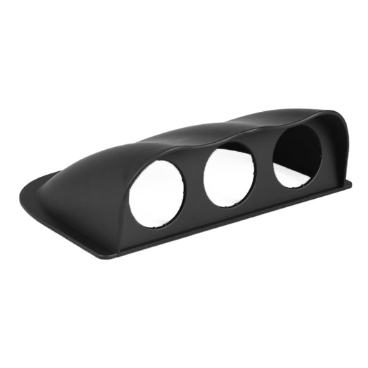 Car 52mm 3 Holes Dash Gauge Meter Pod Mount Holder, Black by buy2fix