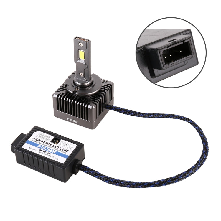 1 Pair D Series D1S Car HID Ballast to LED Headlight DC12V / 35W / 6000K / 5000LM - LED Headlamps by buy2fix | Online Shopping UK | buy2fix