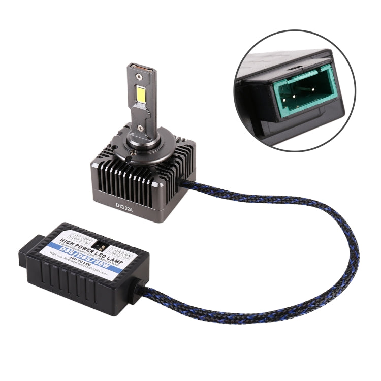 1 Pair D Series D3S Car HID Ballast to LED Headlight DC12V / 35W / 6000K / 5000LM - LED Headlamps by buy2fix | Online Shopping UK | buy2fix