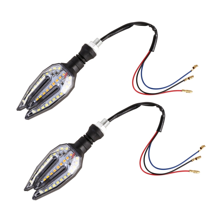 Motorcycle Turn Signal Light DC12V 1W 33LEDs SMD-3528 Lamp Beads (White Light) - Signal Lights by buy2fix | Online Shopping UK | buy2fix