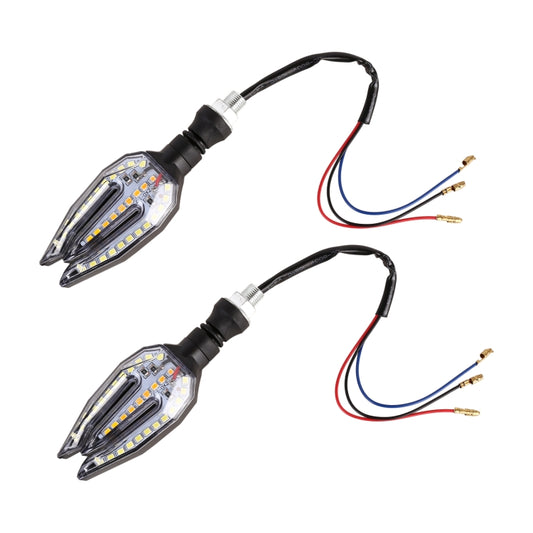 Motorcycle Turn Signal Light DC12V 1W 33LEDs SMD-3528 Lamp Beads (White Light) by buy2fix