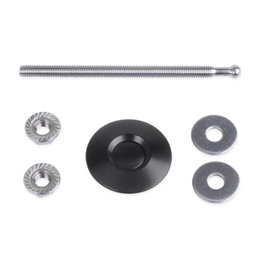 100mm Stainless Steel Quick-pins Push Button Billet Hood Pins Lock Clip Kit(Black) by buy2fix