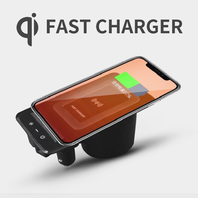 HFC-1052 Car Qi Standard Wireless Charger 15W / 10W Quick Charging for Audi A6L 2019-2022, Left Driving - Wireless Charging Pads by buy2fix | Online Shopping UK | buy2fix