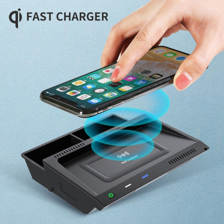 HFC-1032 Car Qi Standard Wireless Charger 10W Quick Charging for Volkswagen Tayron 2019-2022, Left Driving - Wireless Charging Pads by buy2fix | Online Shopping UK | buy2fix