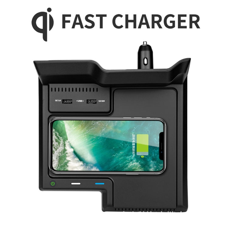 HFC-1060 Car Qi Standard Wireless Charger 10W Quick Charging for Toyota Avalon 2019-2021, Left Driving - Wireless Charging Pads by buy2fix | Online Shopping UK | buy2fix