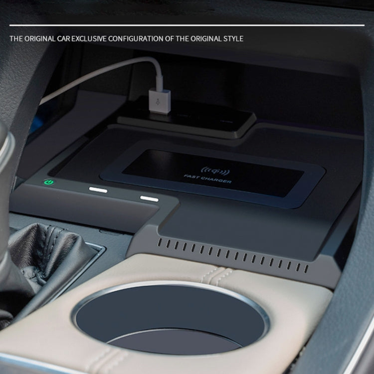 HFC-1060 Car Qi Standard Wireless Charger 10W Quick Charging for Toyota Avalon 2019-2021, Left Driving - Wireless Charging Pads by buy2fix | Online Shopping UK | buy2fix