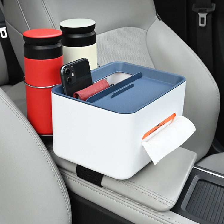 Car Multifunctional Storage Box Water Cup Holder (Grey) by buy2fix