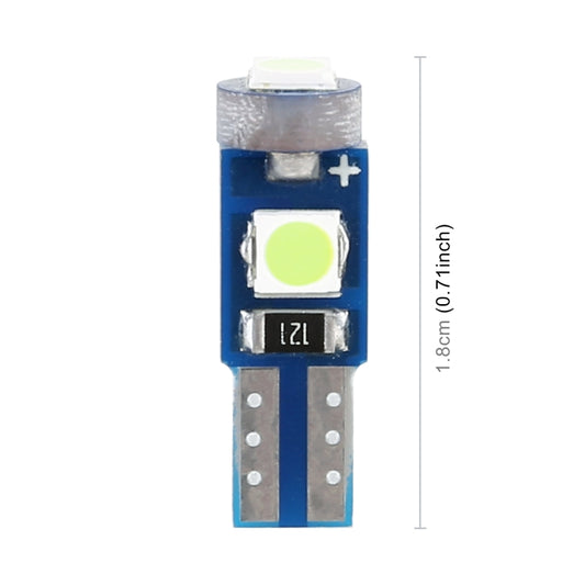 10 in 1 Car T5 0.2W DC12V Instrument Panel LED Decorative Light(Ice Blue Light) - Instrument Lights by buy2fix | Online Shopping UK | buy2fix