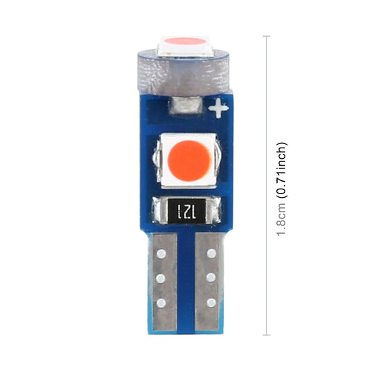10 in 1 Car T5 0.2W DC12V Instrument Panel LED Decorative Light(Red Light) - Instrument Lights by buy2fix | Online Shopping UK | buy2fix