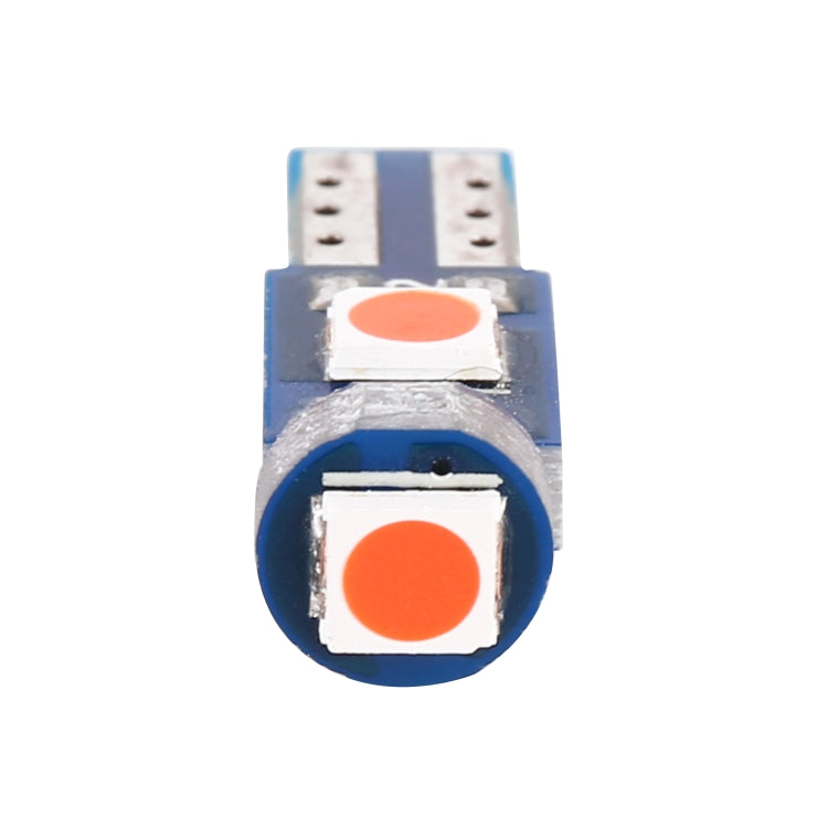 10 in 1 Car T5 0.2W DC12V Instrument Panel LED Decorative Light(Red Light) - Instrument Lights by buy2fix | Online Shopping UK | buy2fix
