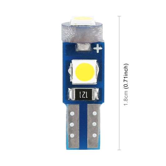10 in 1 Car T5 0.2W DC12V Instrument Panel LED Decorative Light(White Light) - Instrument Lights by buy2fix | Online Shopping UK | buy2fix