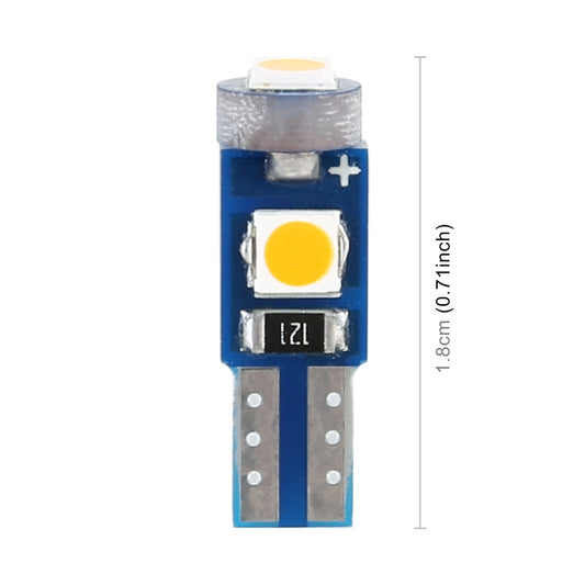 10 in 1 Car T5 0.2W DC12V Instrument Panel LED Decorative Light(Yellow Light) - Instrument Lights by buy2fix | Online Shopping UK | buy2fix