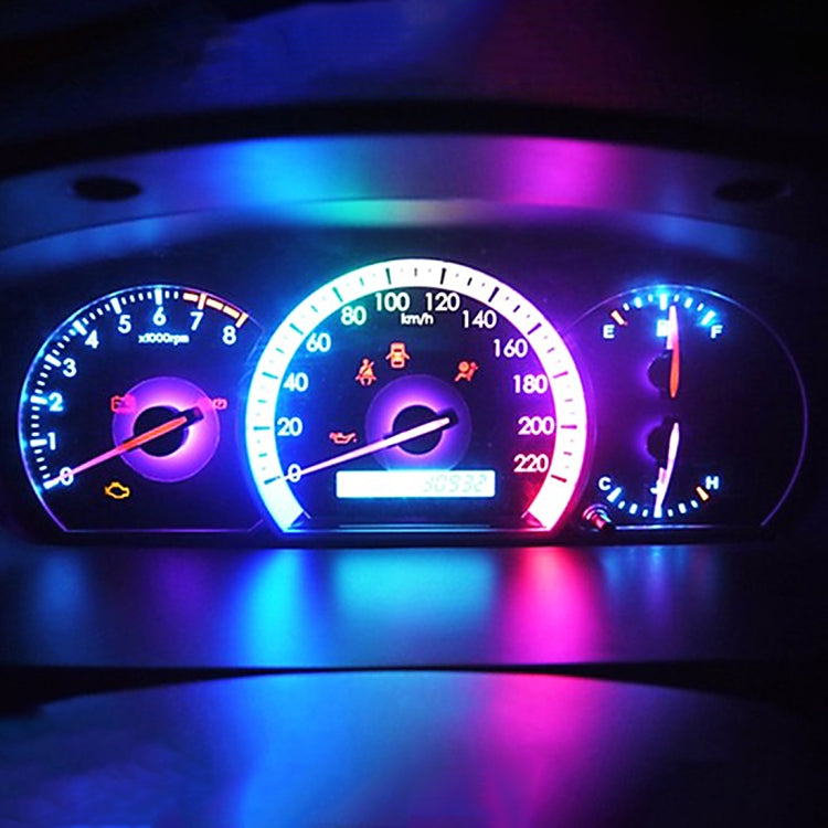 10 in 1 Car T5 0.2W DC12V Instrument Panel LED Decorative Light(Pink Light) - Instrument Lights by buy2fix | Online Shopping UK | buy2fix