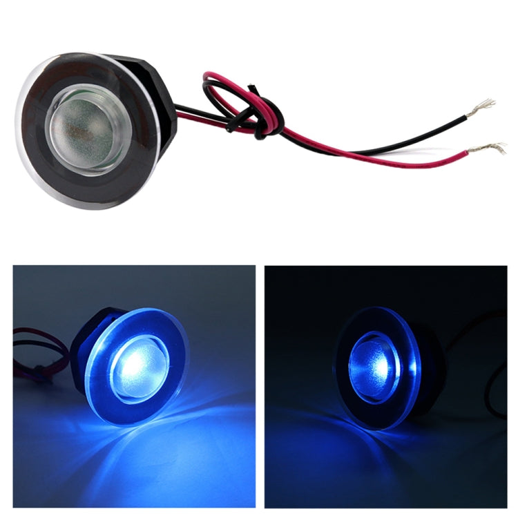 RV / Yacht Walkway Light LED Round Light DC12V (Blue Light) - Dome Lights by buy2fix | Online Shopping UK | buy2fix