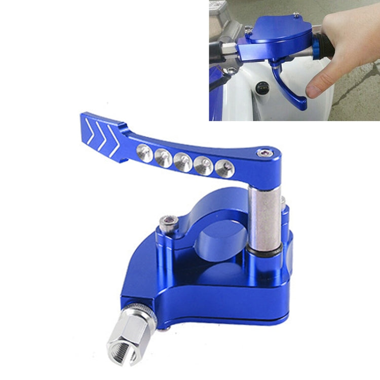 Motorcycles 7/8 Thumb Throttle Assembly Pull (Blue) - Replacement Parts by buy2fix | Online Shopping UK | buy2fix