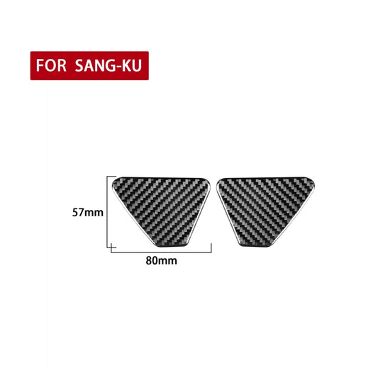 2 PCS / Set Carbon Fiber Car Inner Door Bowl Decorative Sticker for Volkswagen Scirocco 2009-2016,Left and Right Drive Universal by buy2fix