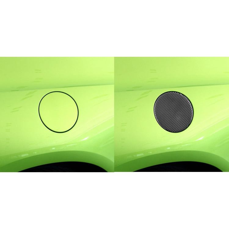 Carbon Fiber Car Fuel Tank Cover Decorative Sticker for Volkswagen Scirocco 2009-2016,Left and Right Drive Universal by buy2fix