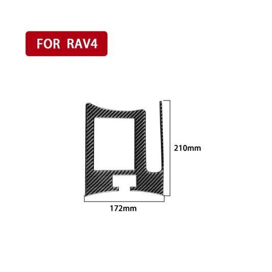 Carbon Fiber Car Handbrake Panel Decorative Sticker for Toyota Old RAV4 2006-2013,Right Drive by buy2fix
