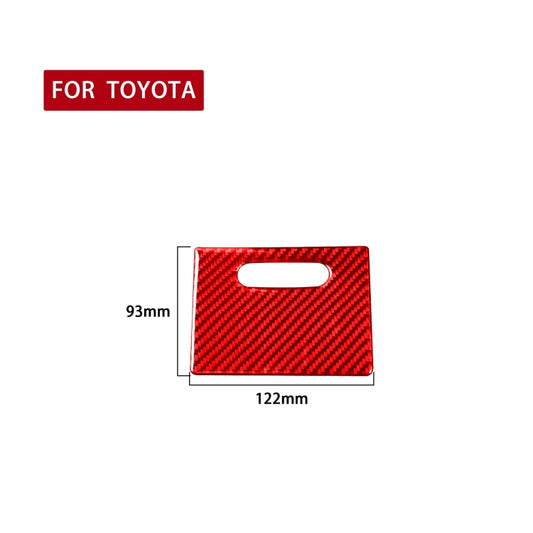 Carbon Fiber Car Cigarette Lighter Cover Decorative Sticker for Toyota Corolla 2014-2018,Left and Right Drive Universal (Red) by buy2fix