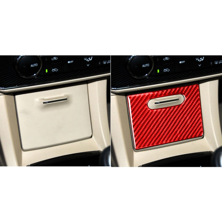 Carbon Fiber Car Cigarette Lighter Cover Decorative Sticker for Toyota Corolla 2014-2018,Left and Right Drive Universal (Red) by buy2fix