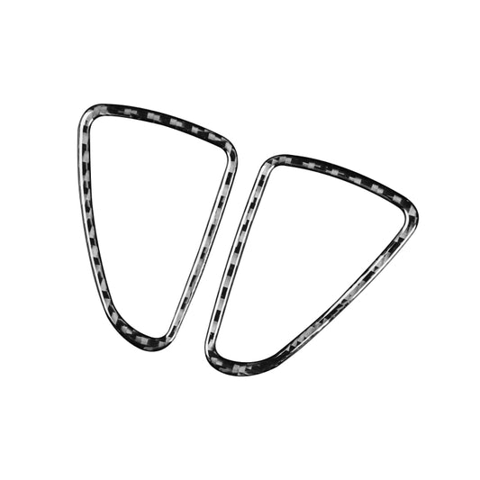 2 PCS / Set Carbon Fiber Car Dashboard Air Outlet Decorative Sticker for Mercedes-Benz B-Class 2019 / GLB 2020,Left and Right Drive Universal by buy2fix