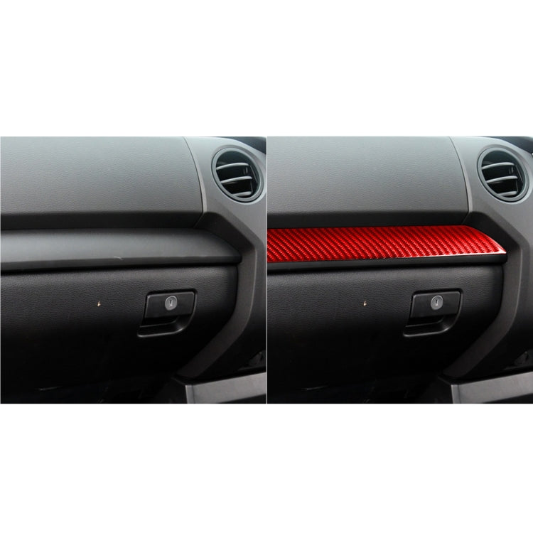 3 PCS / Set Carbon Fiber Car Center Console Strip Decorative Sticker for Toyota Tundra 2014-2018,Right Drive (Red) by buy2fix