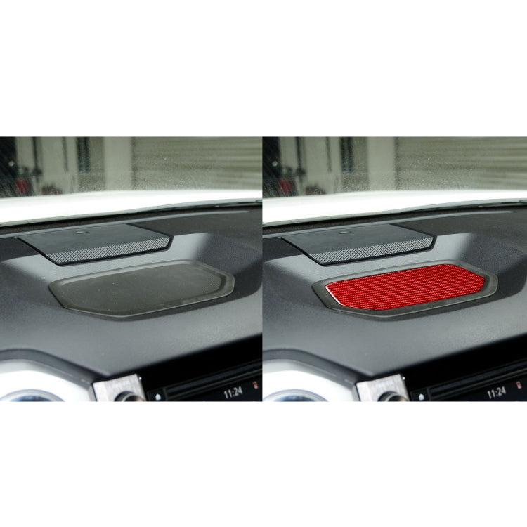 Carbon Fiber Car Dashboard Storage Box Mat Decorative Sticker for Toyota Tundra 2014-2018,Left and Right Drive Universal (Red) by buy2fix