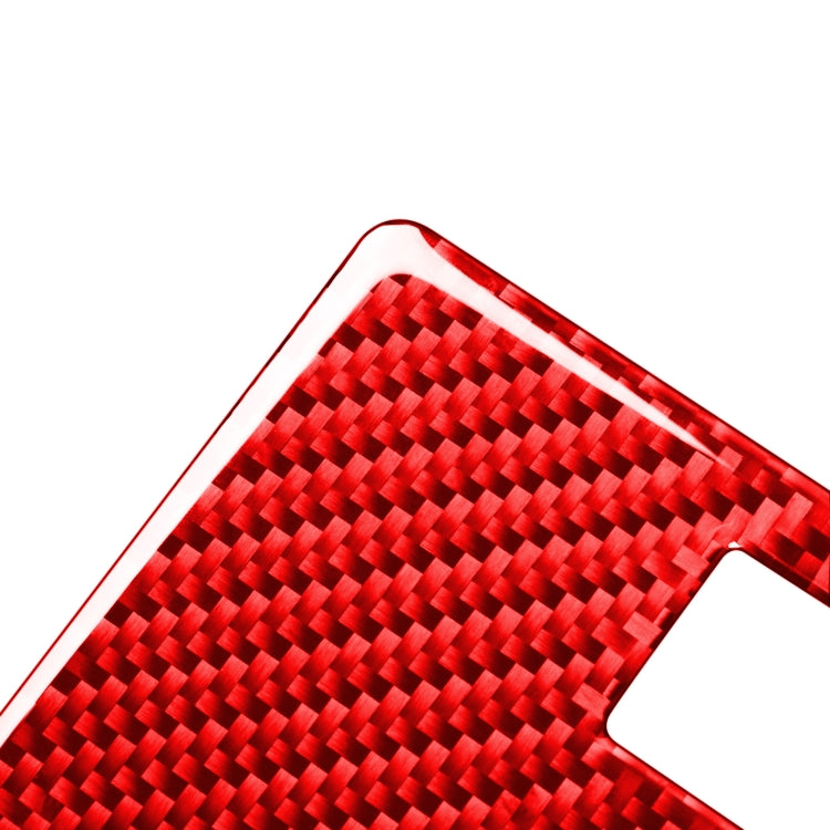 4 PCS / Set Carbon Fiber Car Front Row Reading Light Panel Decorative Sticker for Toyota Tundra 2014-2018,Left and Right Drive Universal (Red) - Car Interior Mouldings by buy2fix | Online Shopping UK | buy2fix